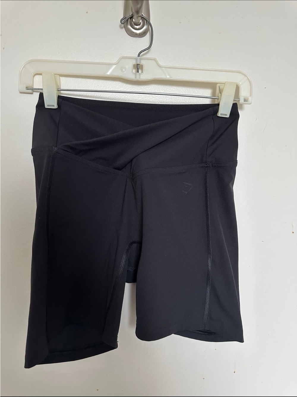 Gymshark Black High-Rise V-Waist Bike Shorts
